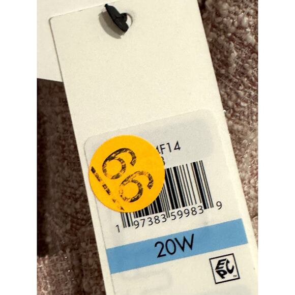 Calvin Klein Women's Plus Size Sleeveless Tweed Midi Dress (Blossom Multi, 20W) - Picture 8 of 10